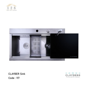 سینک ظرفشویی استیل دست ساز مدل S 117 توکار کلایبرگ LUXURY