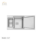 سینک ظرفشویی استیل ELK مدل S-27 فانتزی