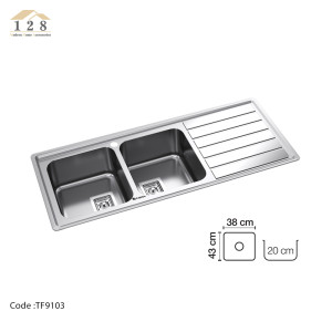 سینک استیل توکار تابان مدل TF9103 
