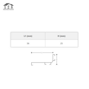 دستگیره شاخه ای مخفی L کابینتی نایس P-2
